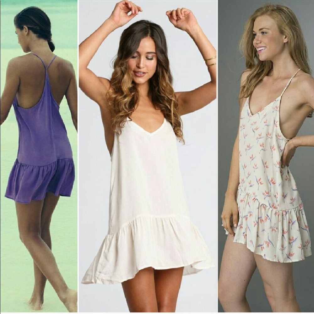 Acacia swimwear mini ruffle dress.